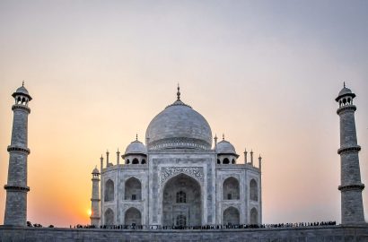 Sunset over Taj Mahal - Agra, India